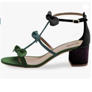XYD Women Gladiator Block Chunky Heels Open Toe Sandals Crossover Strap Bow
